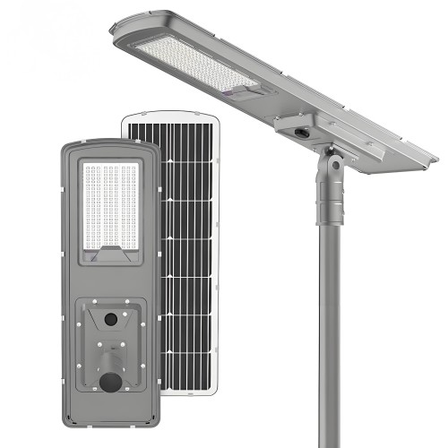 Energy Conservation Light Control Road Lamp Aluminum 300w 400w All In One Solar LED Street Lights