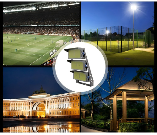 Super Bright Led Flood Lights Outdoor Sport Waterproof High-Pole Lamp Football Field Stadium Light