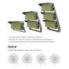 Super Bright Led Flood Lights Outdoor Sport Waterproof High-Pole Lamp Football Field Stadium Light