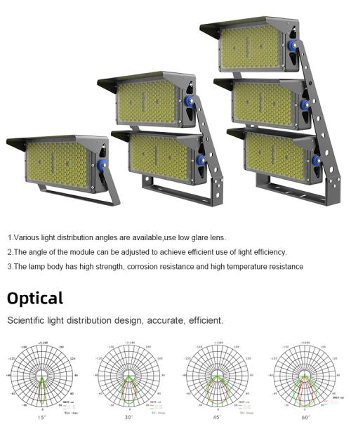 Super Bright Led Flood Lights Outdoor Sport Waterproof High-Pole Lamp Football Field Stadium Light