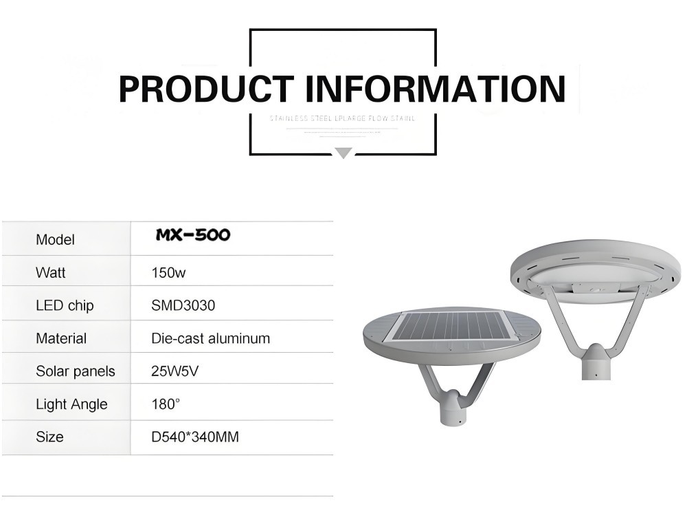 Aluminum Solar LED Garden Street Lights