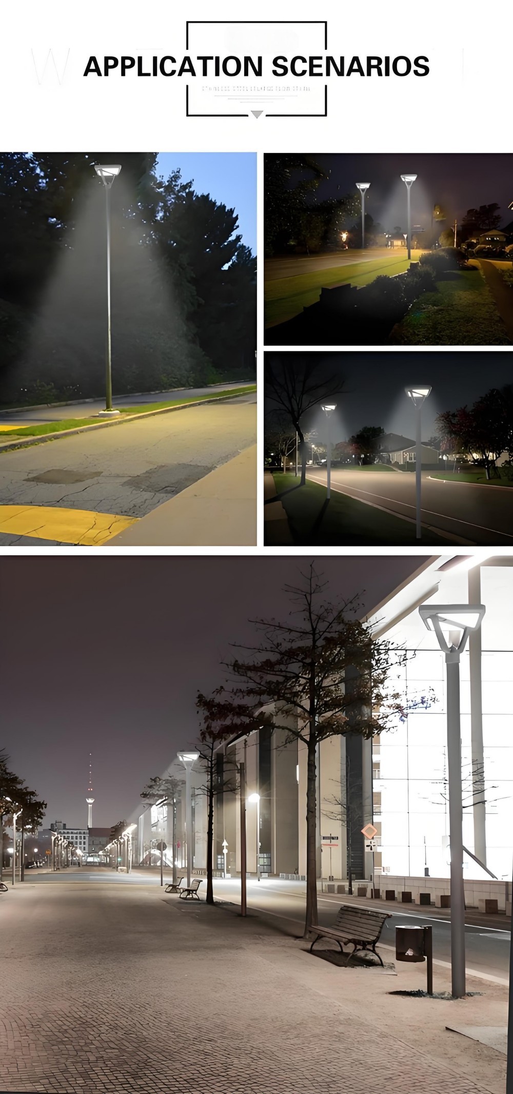 Round Solar Street Light