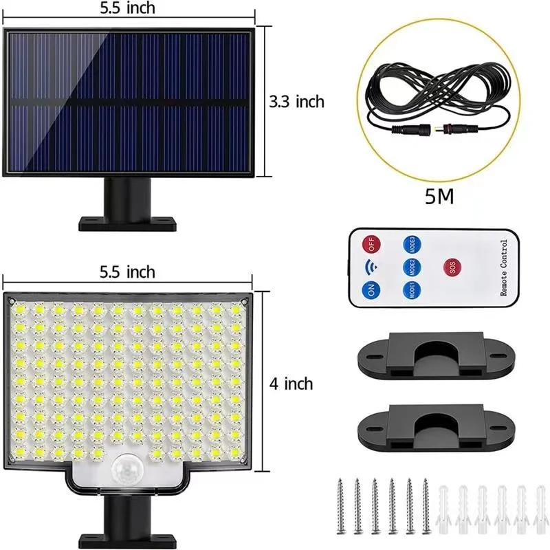 New Solar Garden Lights Bright Landscape Decorative Patio Pathway 2watt Solar Powered Led Wall Lamp