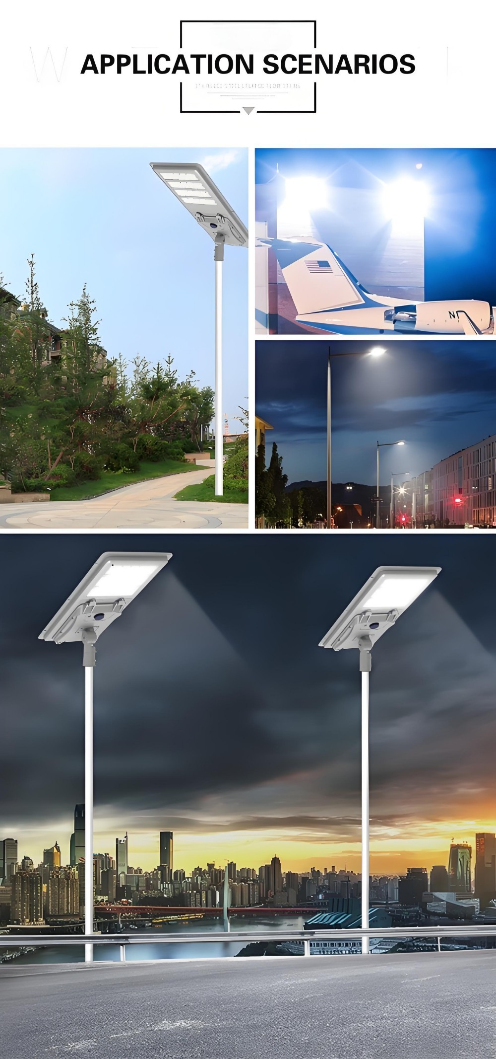 Split Solar Street LED Lights 