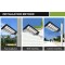 IP65 ABS Radar Sensor Road Lamp 300w 500w 800w All In One Solar Led Street Light