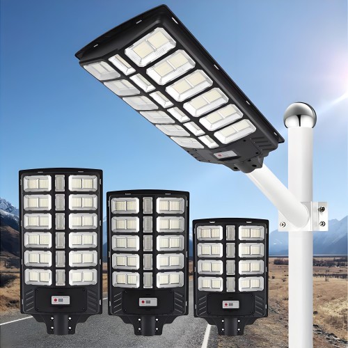 IP65 ABS Radar Sensor Road Lamp 300w 500w 800w All In One Solar Led Street Light