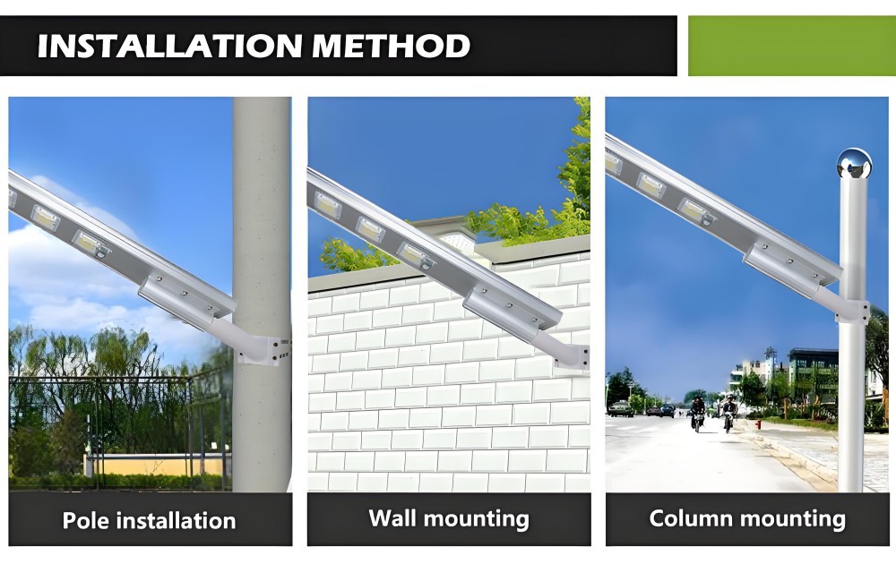  Solar Street LED Lights with CCTV Monitor 