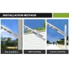 Project Intelligent Radar Sensor High Lumen All In One Aluminum LED Solar Street Light