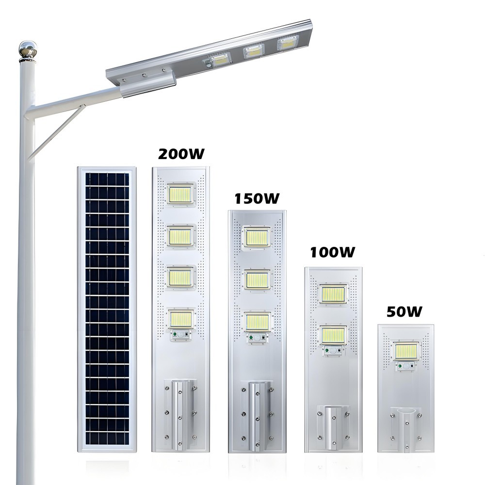 Split Solar Street LED Lights with CCTV and Speaker 