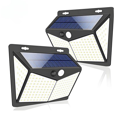 Classic Decoration Outdoor Lights IP65 Waterproof Motion Modern Hotel SMD 2835  Led Solar Wall Lamp