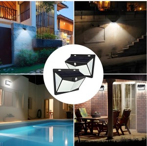 Classic Decoration Outdoor Lights IP65 Waterproof Motion Modern Hotel SMD 2835  Led Solar Wall Lamp