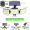 3 Model 180° Courtyard Outdoor Garden Sesor Waterproof IP65  2w All In One Solar Led Wall Light