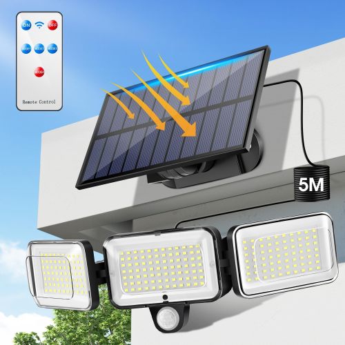 3 Model 180° Courtyard Outdoor Garden Sesor Waterproof IP65  2w All In One Solar Led Wall Light