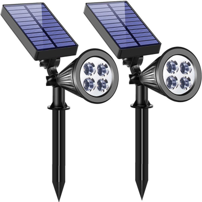 Waterproof Modern Lawn Solar Pathway Light, ABS Outdoor Led Solar Powered Garden Lights