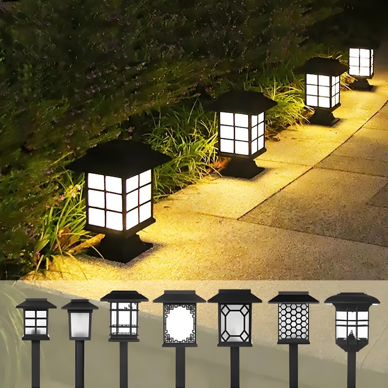 Outdoor Garden Yard Ground Wall Ip65 Waterproof Landscape Lamp Solar LED Lights 