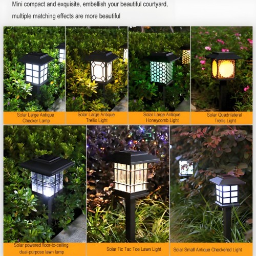 Outdoor Garden Yard Ground Wall Ip65 Waterproof Landscape Lamp Solar LED Lights