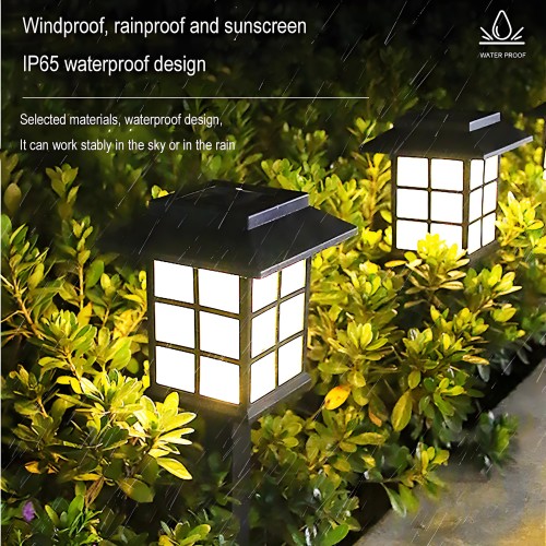 Outdoor Garden Yard Ground Wall Ip65 Waterproof Landscape Lamp Solar LED Lights