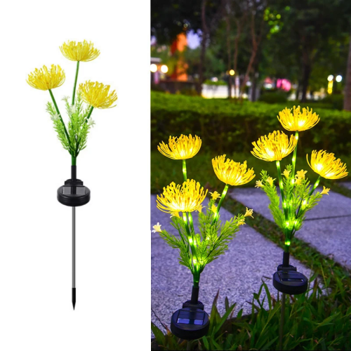 Garden Decoration Outdoor Glowing Flower Stems Solar Lights