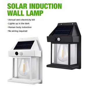 Energy Saving motion detection Waterproof Activated Wall mounting  Led Solar Garden Light