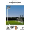New Style Outdoor Tennis Sports  Court Waterproof Ip66 High Pole Solar Stadium Flood Light