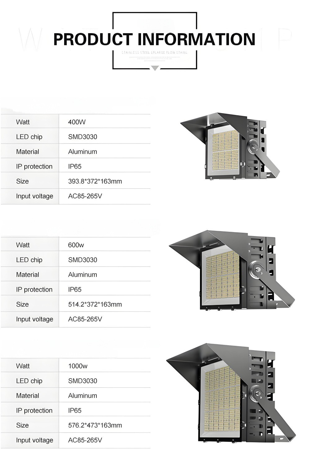 New Style Outdoor Tennis Sports  Court Waterproof Ip66 High Pole Solar Stadium Flood Light