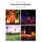 Smart Control Solar Luminaire with Bluetooth Music Rhythm IP67 800W RGB Solar LED Flood Light