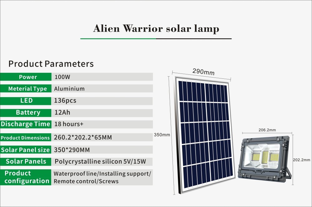 New Style Outdoor Tennis Sports  Court Waterproof Ip66 High Pole Solar Stadium Flood Light