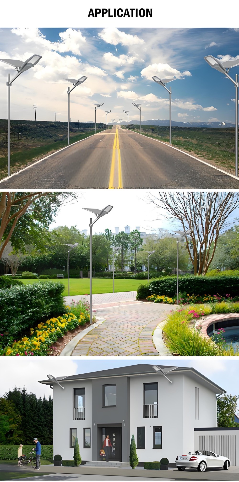 Split Solar Street LED Lights