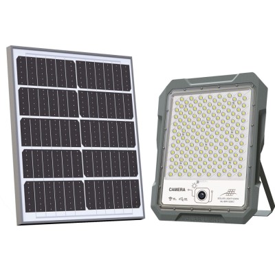 Waterproof  Outdoor Motion Sensor Security With CCTV Camera Garage Yard Farm Solar LED Lighting