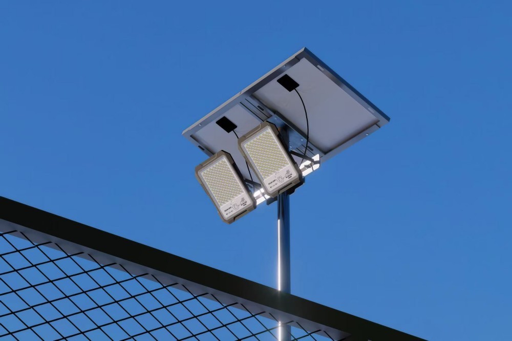 Solar LED Light with CCTV Camera Monitor 