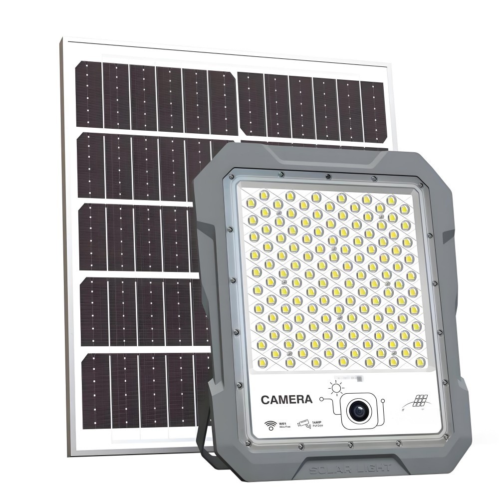 LED Solar Sun Light Street Flood Lamp with Camera 