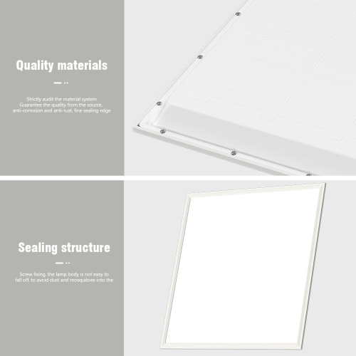 Commercial Projects Indoor Ceiling Square Recessed Backlit Led Panel Light For Office Lighting