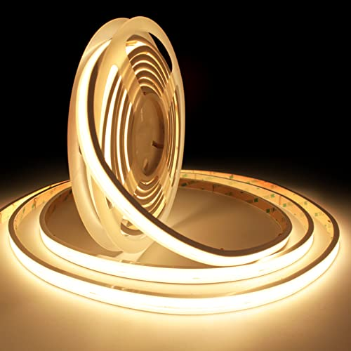 Commercial 24V 10w 3000k 6500k white bendable COB LED Strip for Furniture Ceiling Bathroom Decor