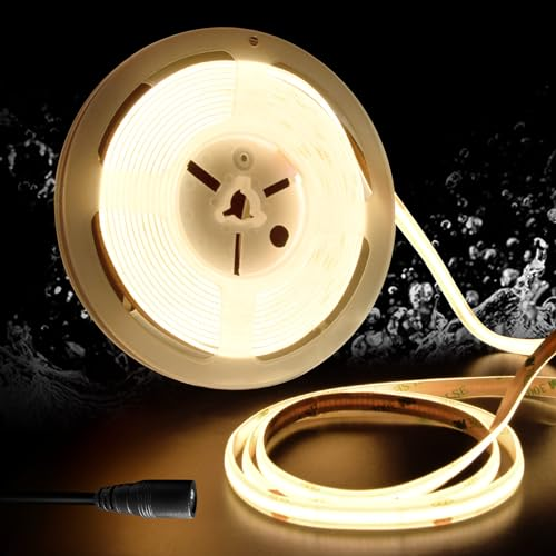 Commercial 24V 10w 3000k 6500k white bendable COB LED Strip for Furniture Ceiling Bathroom Decor