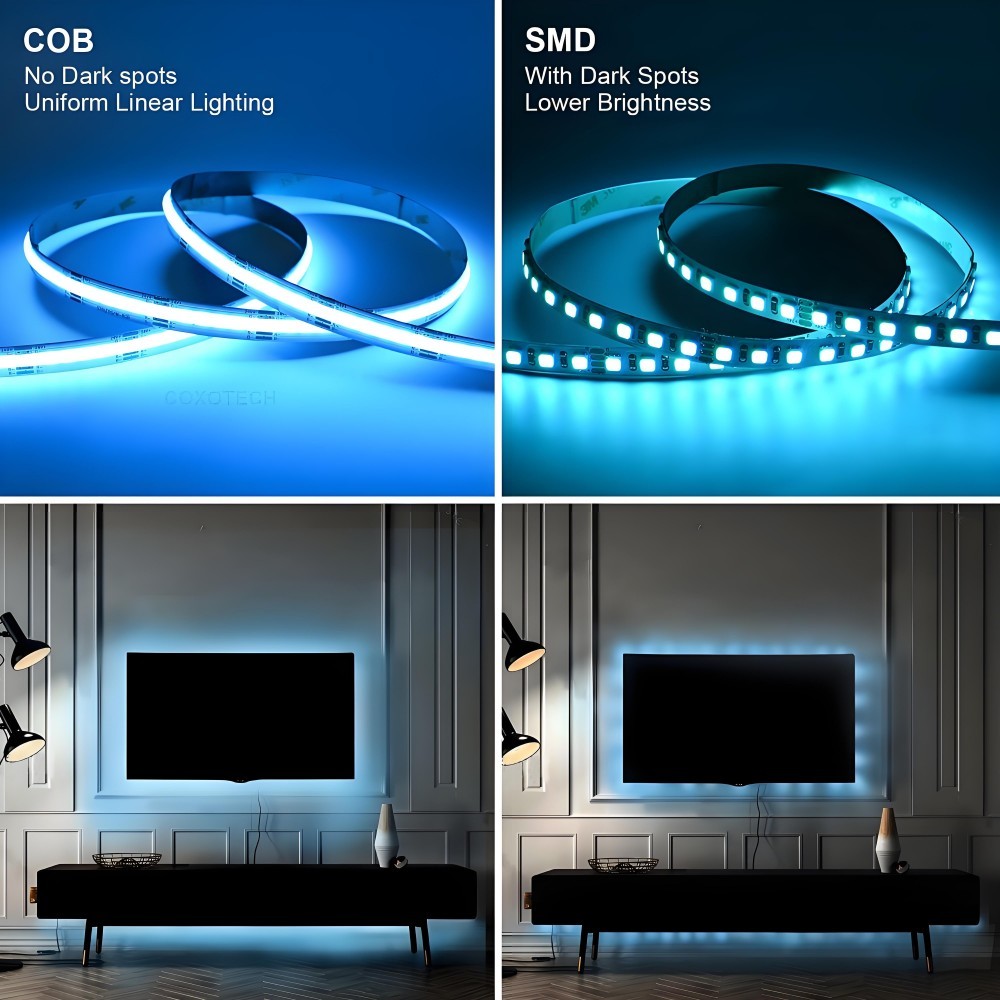 COB LED STRIP COMPARE WITH SMD LED STRIP LIGHTING