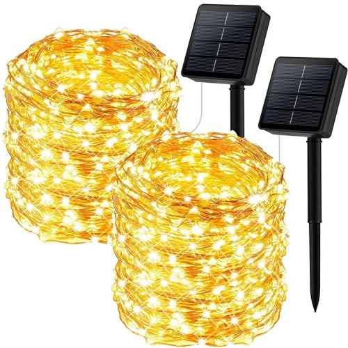 Holiday Lighting Outdoor Waterproof Solar Christmas Decoration Tree Solar LED String Light