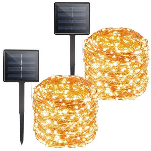 Holiday Lighting Outdoor Waterproof Solar Christmas Decoration Tree Solar LED String Light