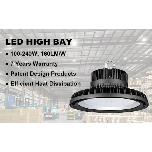 200W Warehouse Lamp IP65 Commerical High UFO LED Bay Lighting