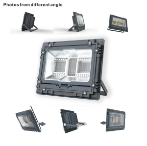 Smart Control Solar Luminaire with Bluetooth Music Rhythm IP67 800W RGB Solar LED Flood Light