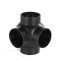 Hdpe-u water supply pipe fittings siphonic drainage 90° spherical