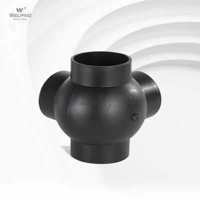 Accesorios para tuberías de suministro de agua de HDPE-U, drenaje sifónico, 90° esférico