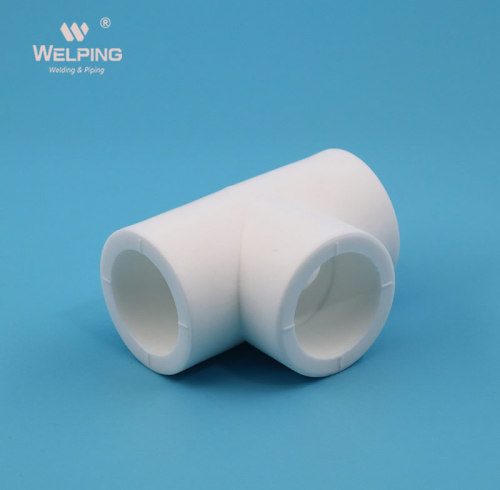 Accesorios de polipropileno en T de color blanco para tuberías de agua caliente de PPR