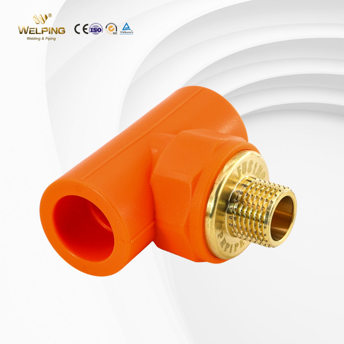 Male Tee Outer Threading Fittings For PPR Pipe Connection