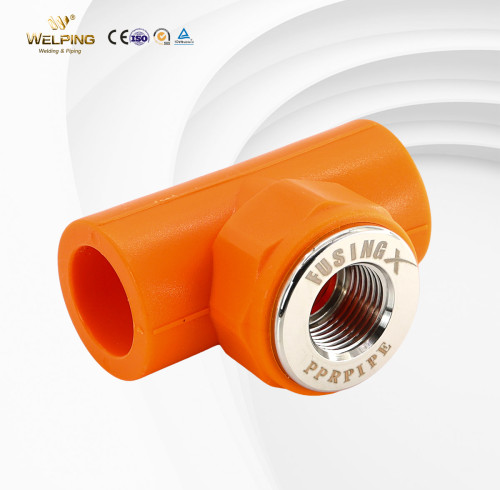 PPR Pipe Fittings PPR Female Tee Warm Water Pipe Polypropylene Fittings Fusion Welding
