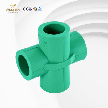 Equal Cross Polypropylene Fittings Home Decration PP-R Fusion Parts