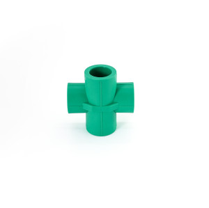 Equal Cross Polypropylene Fittings Home Decration PP-R Fusion Parts