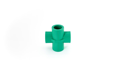 Equal Cross Polypropylene Fittings Home Decration PP-R Fusion Parts