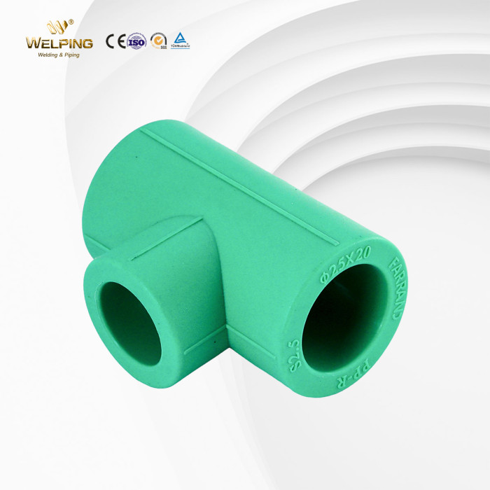 Reducing Tee Polypropylene Fittings Hot Water Pipe Fittings