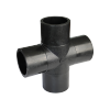 Accesorios para tuberías de HDPE Accesorios en cruz Accesorios de fusión para tuberías de polietileno Drenaje de HDPE Ingeniería de agua