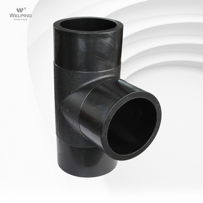 Equal Tee Poly Pipe Fittings for HDPE Water Pipelines